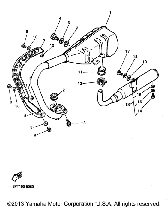 PW50K1 Выхлопная система