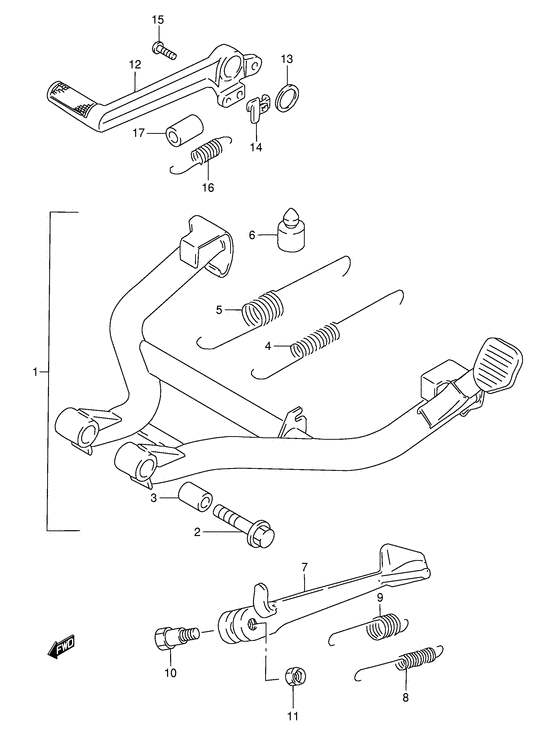 GSF1200S (ABS) Stand comp