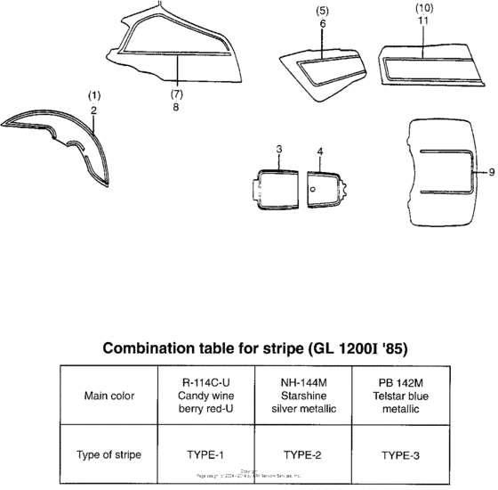 GL1200I Gl1200i stripe 85