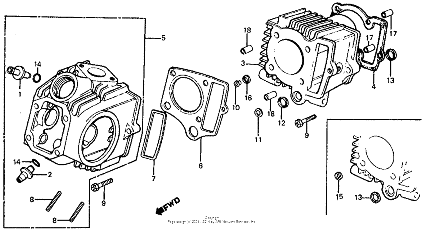Cylinder cylinder head