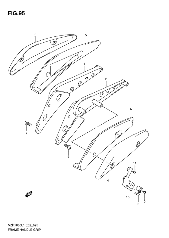 VZR1800 Frame handle grip