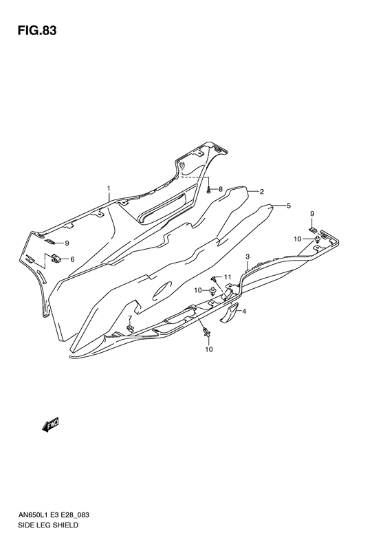 AN650 Side leg shield