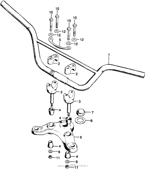 Handlebar + fork top bridge