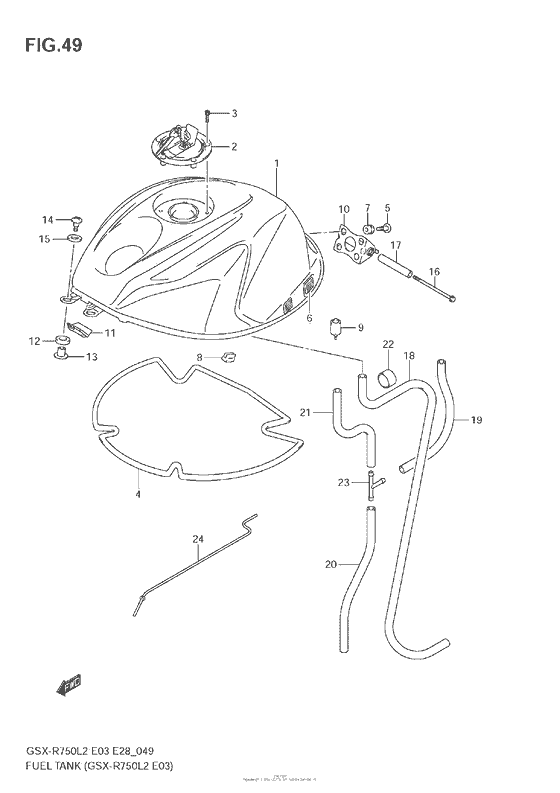 Fuel Tank (Gsx-R750 L2 E03)