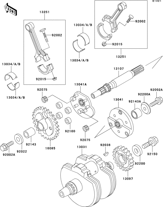 VN800 Коленвал