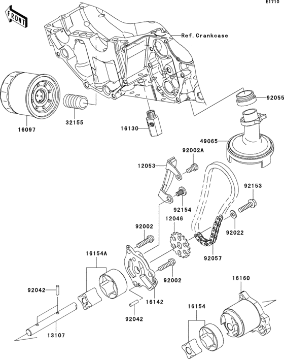 ER650 Масляный насос