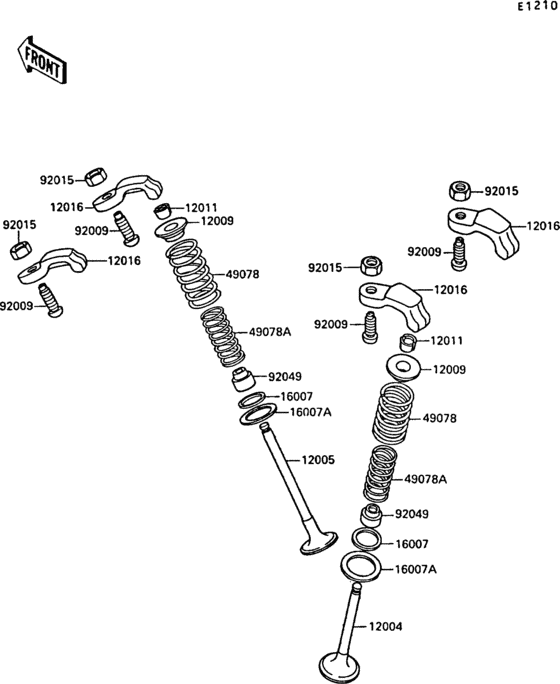 EX250 Клапана