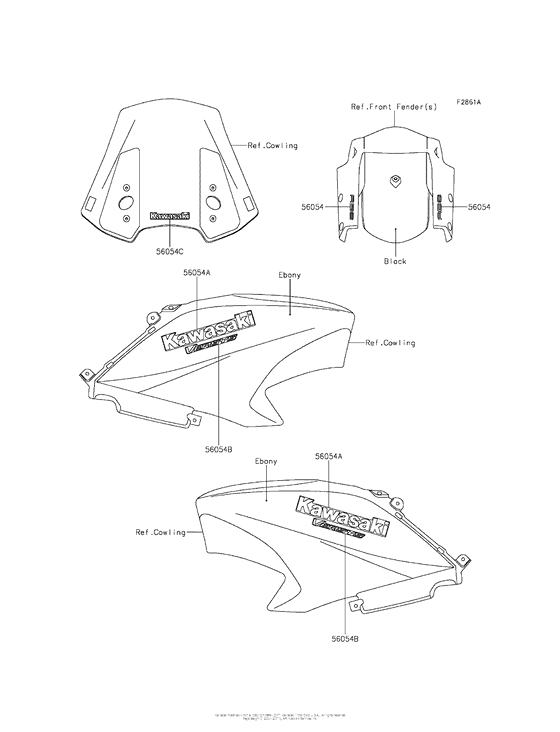 KLE650 Decals (Black)(Fff)