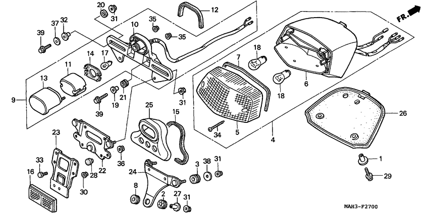 Taillight unit ass`y