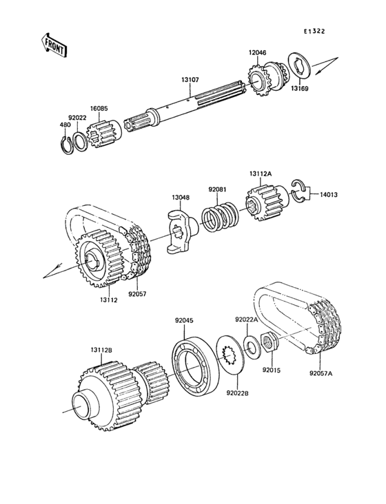 Secondary shaft