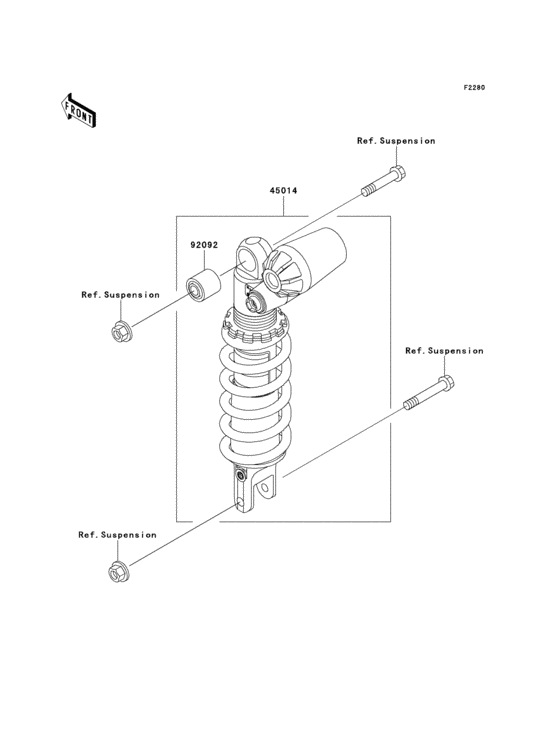 ZX900 Амортизатор