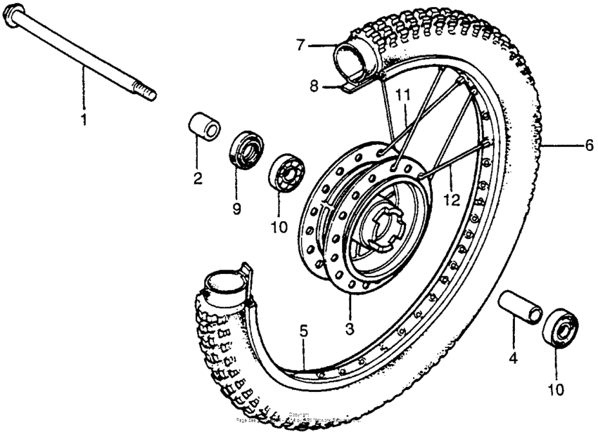 Front wheel 81-82