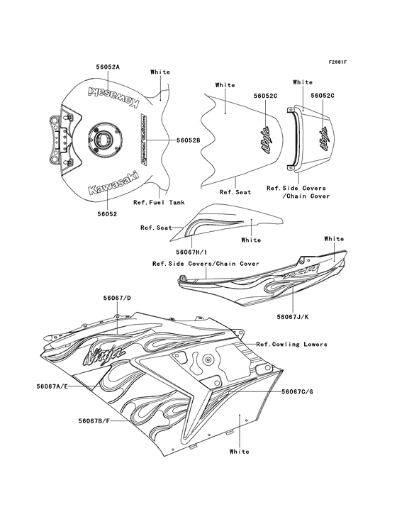 ZX1400 Наклейки