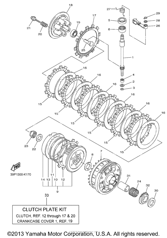 FZ8NAB Сцепление