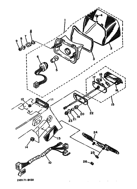 Taillight unit ass`y
