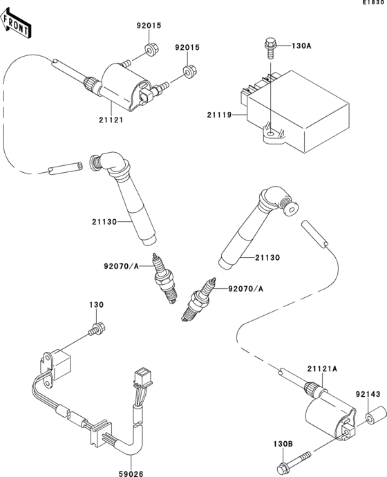 VN800 Система зажигания