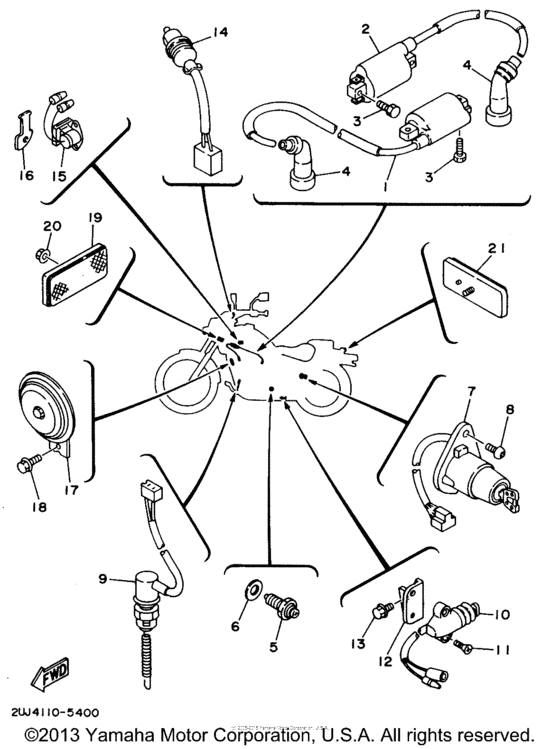 XV250 Электрика