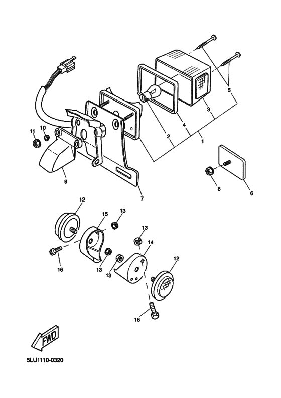 Taillight unit ass`y