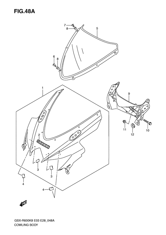 Cowling body