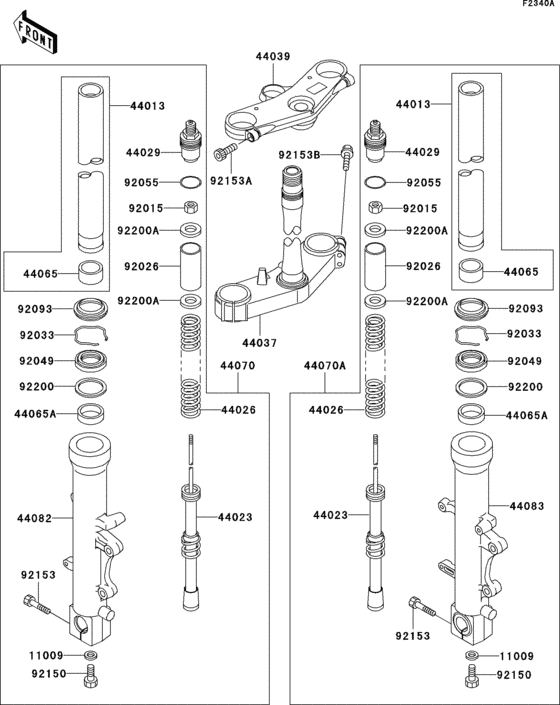 Front fork(j7f/j8f)