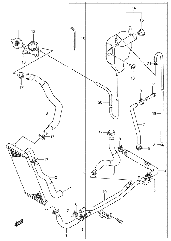 Радиатор hose