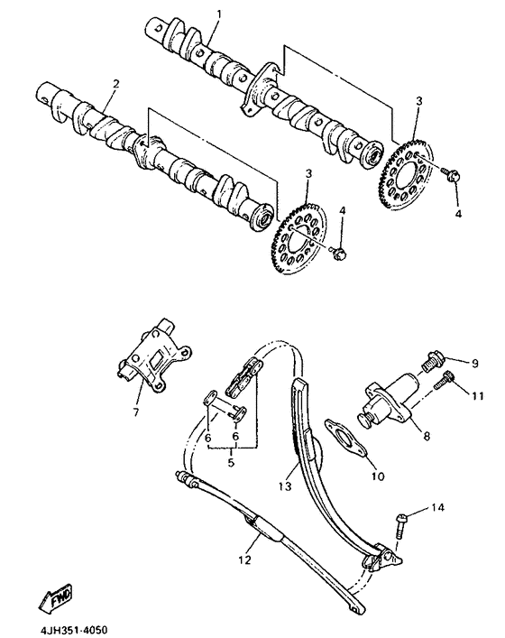 Camshaft. chain