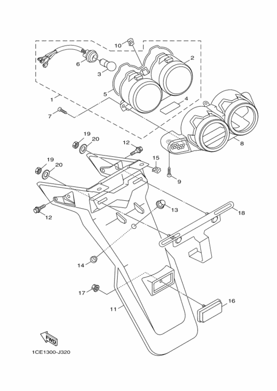 Taillight unit ass`y