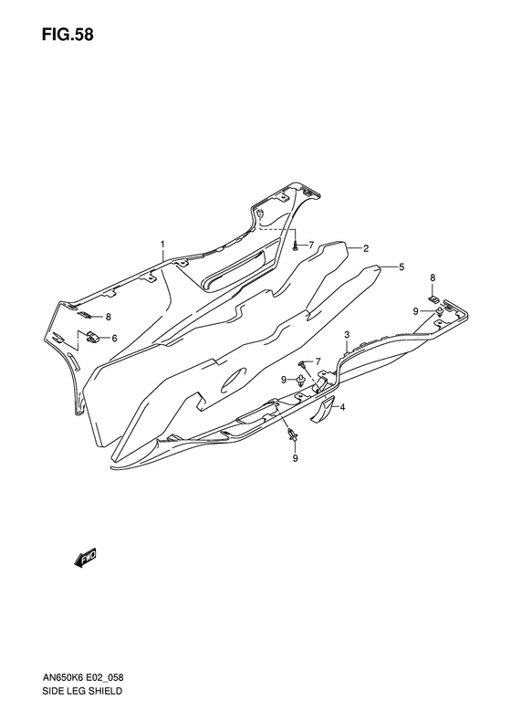 AN650 Side leg shield