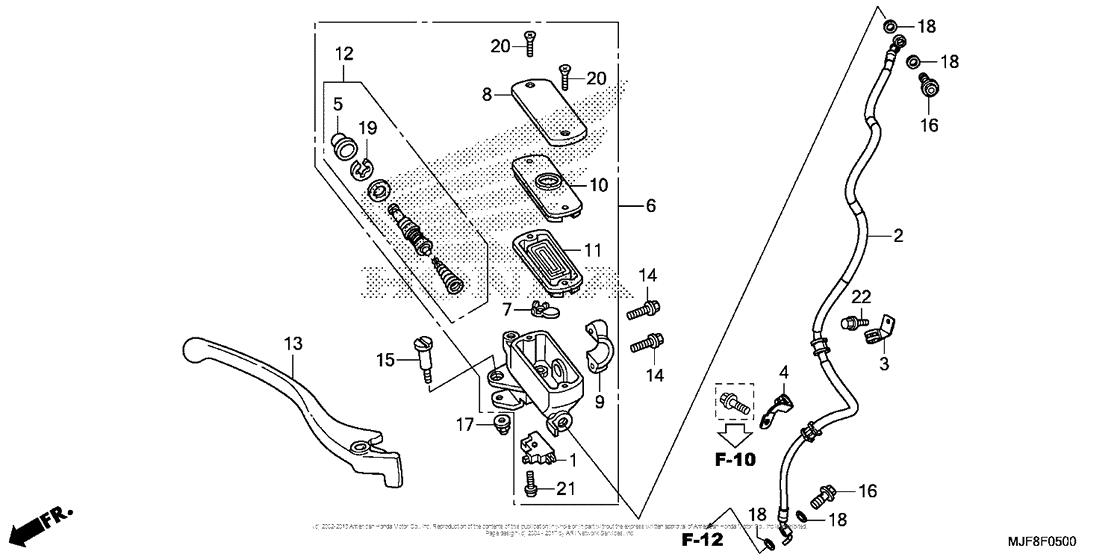 Front Brake Master Cylinder (Ctx700N)