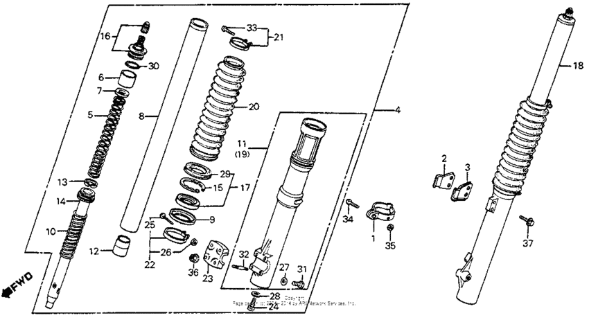 Front fork 83