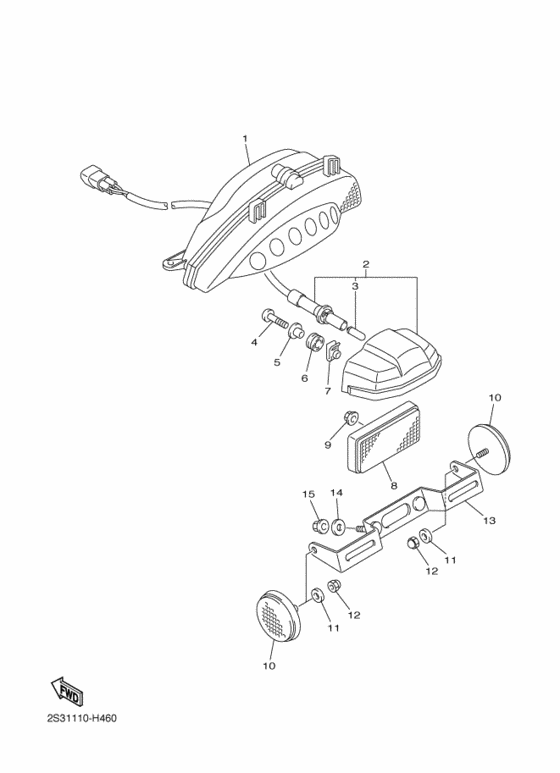 Taillight unit ass`y