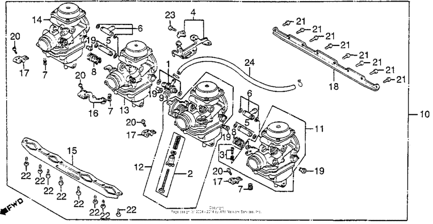 Carburetor assy. link