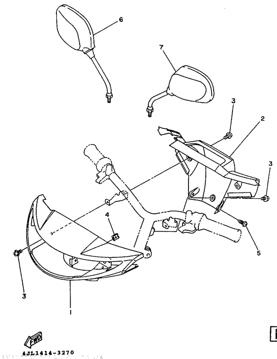 YA50ZA Обтекатель 1