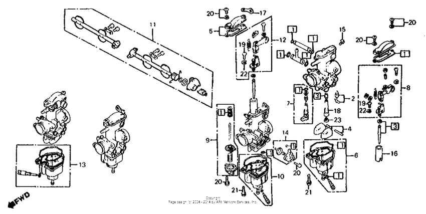 Carb. component parts 80