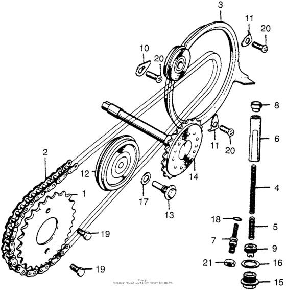 Cam chain + cam chain tensioner