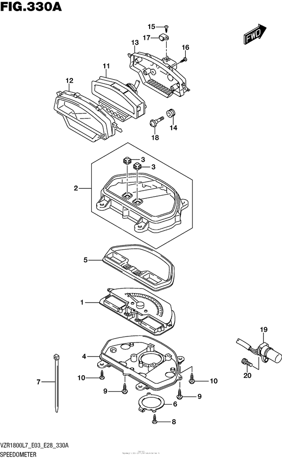Speedometer (Vzr1800L7 E28)
