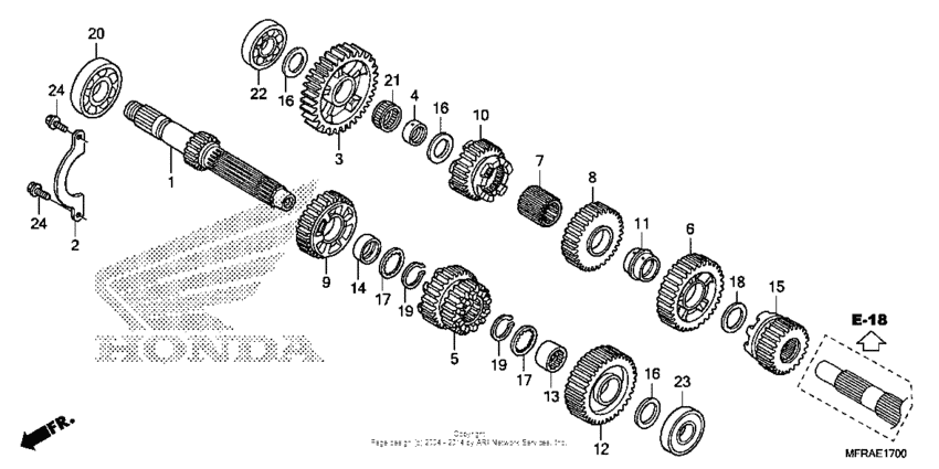 VT1300CS (ABS) Трансмиссия