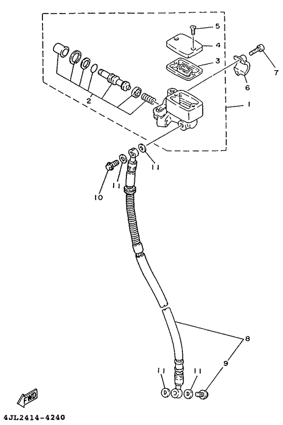 YA50ZA Главный тормозной цилиндр