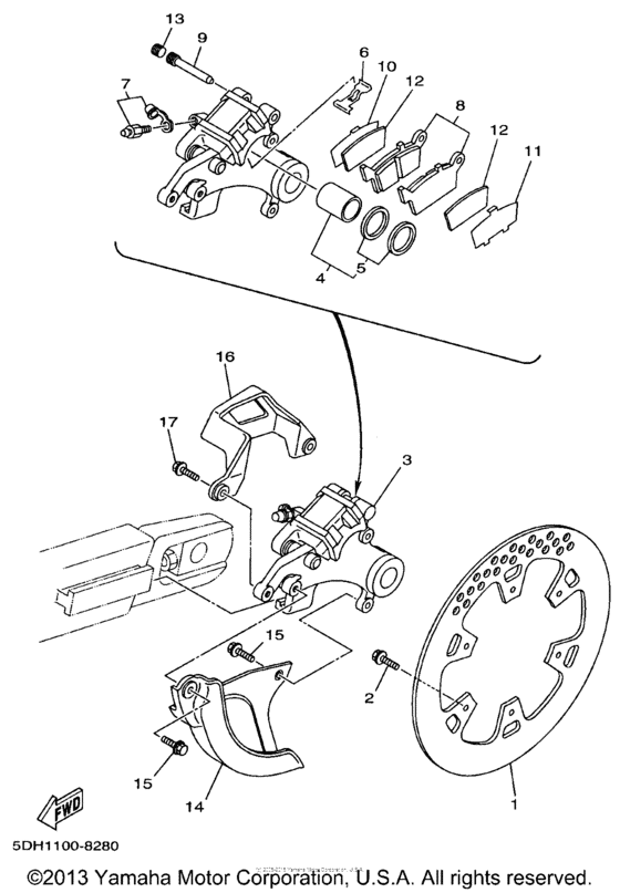  Задний суппорт