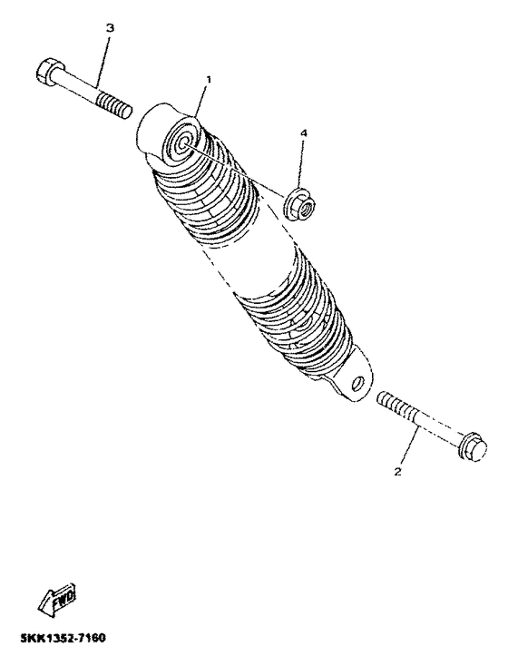 YN100 Hinterradaufhangung