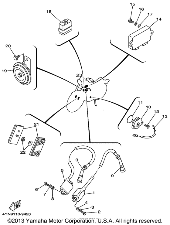 XV535M Электрика