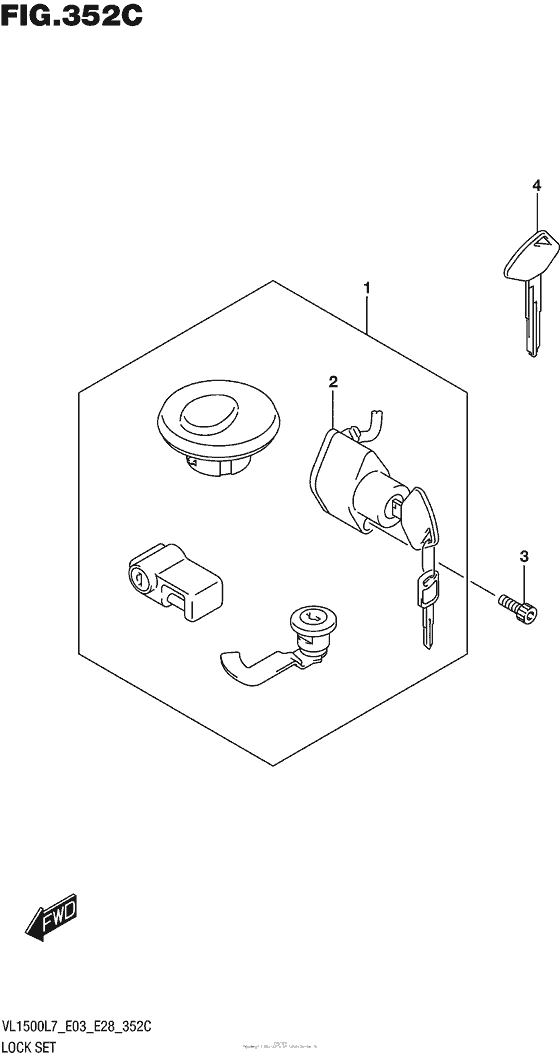 Lock Set (Vl1500Bl7 E33)
