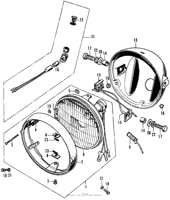 Headlight + headlight case