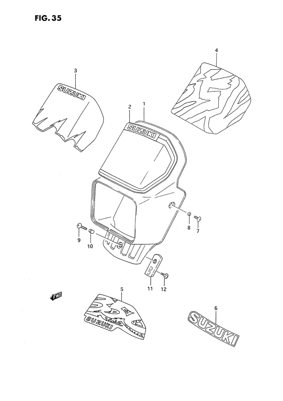 Headlamp cover  front fender
