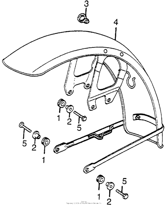 CB550 Переднее крыло