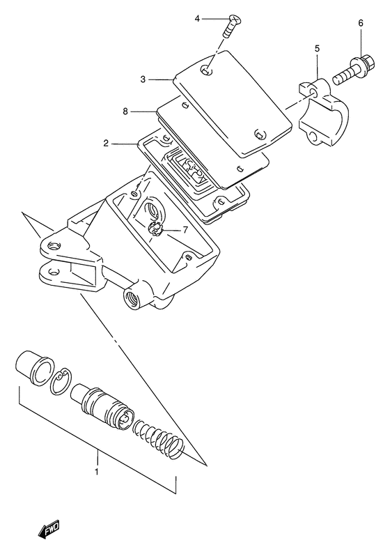 GSX-R1100 Передний тормозной цилиндр
