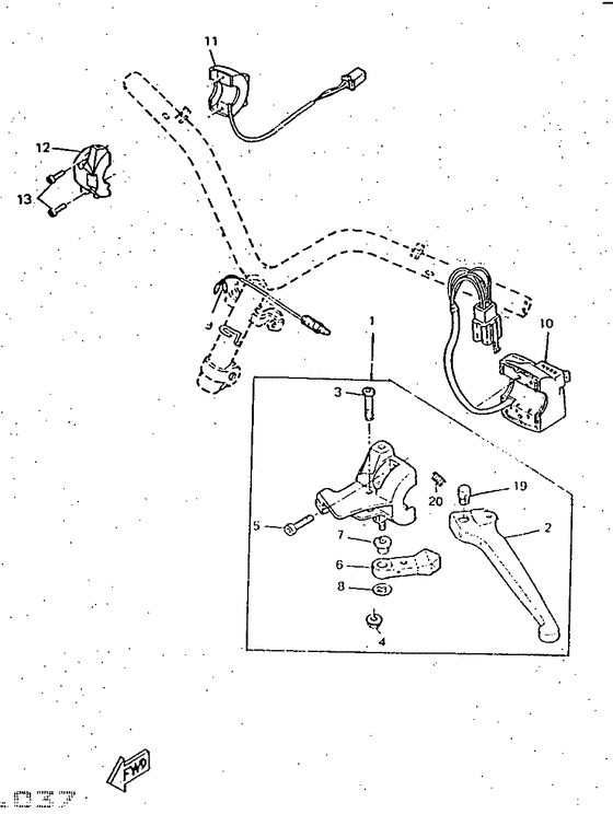 Handle switch. lever