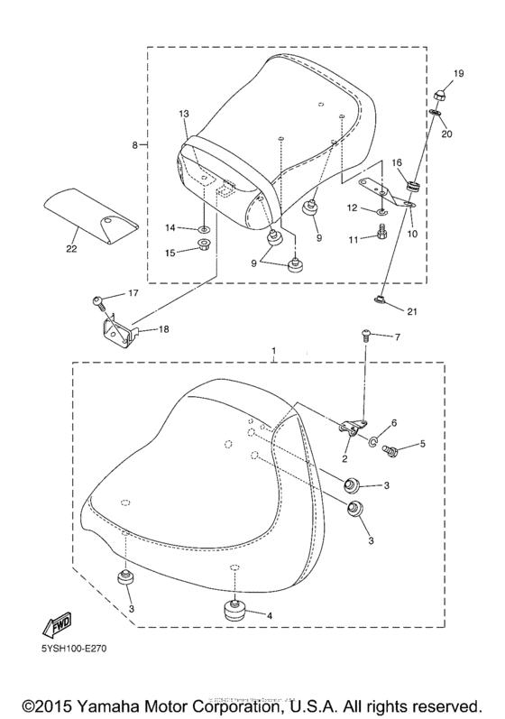 XVS1100ANC Сиденье