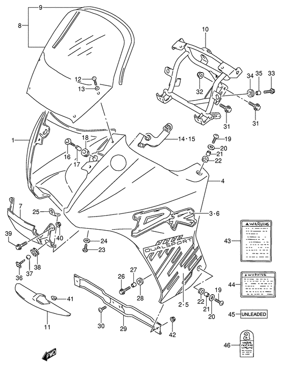 Cowling - label