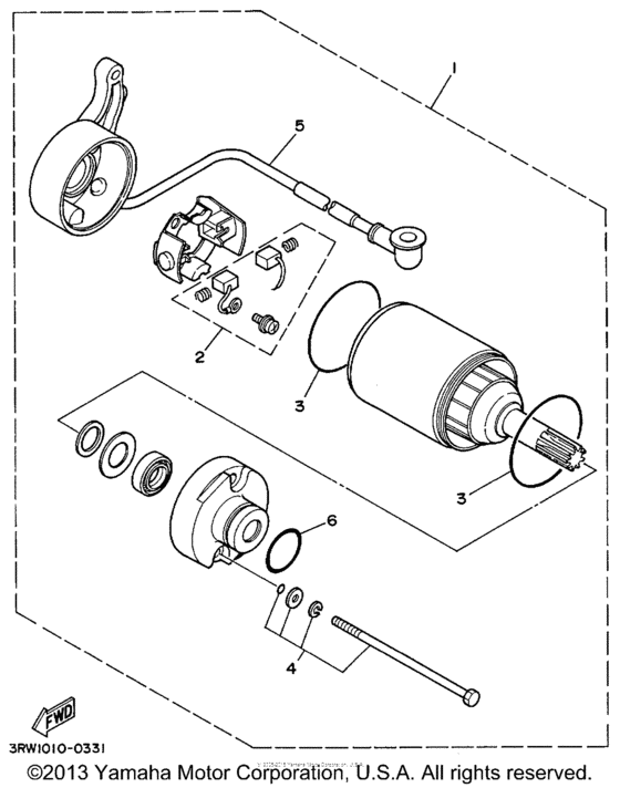 XT225L Стартер